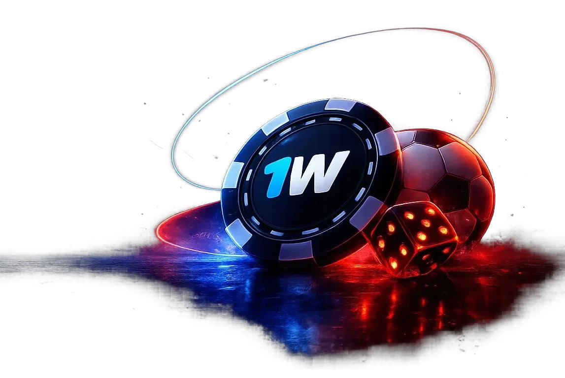 Casino and sports elements with poker chip, dice and football